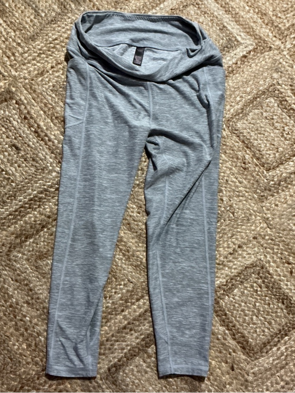 Victoria's Secret Kids Heather Gray Fold-Over Waist Leggings